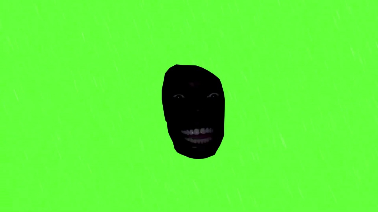 Video Black Man Laughing In The Dark green screen