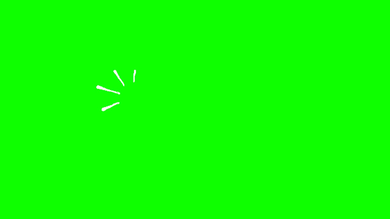 Video Burst Animation Accents green screen