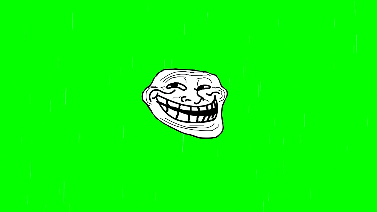 Video Troll Face green screen