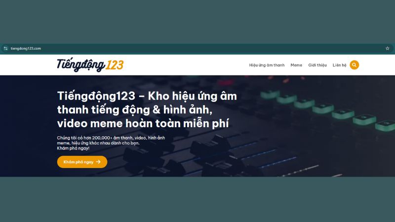 giới thiệu website tiếng động 123